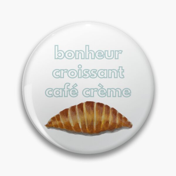 Item preview, Bonheur - Croissant - Café Crème designed and sold by The Balanced Bonne Vivante.