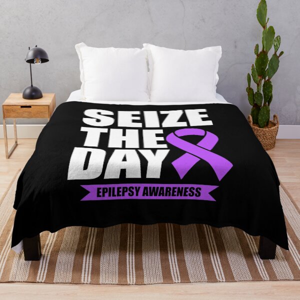 Item preview, Seize The Day Ribbon - Funny Epilepsy Awareness Gift designed and sold by novelliamaera.