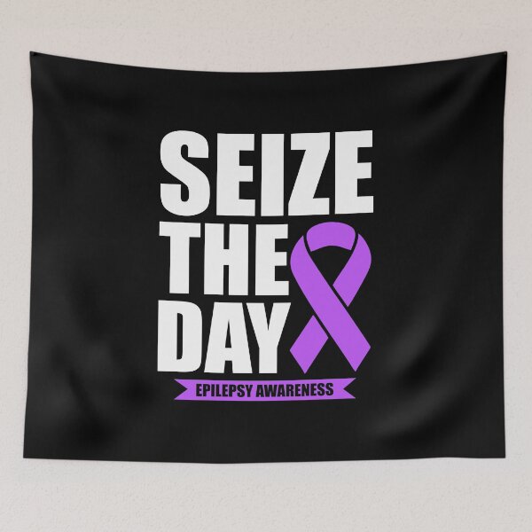 Item preview, Seize The Day Ribbon - Funny Epilepsy Awareness Gift designed and sold by novelliamaera.