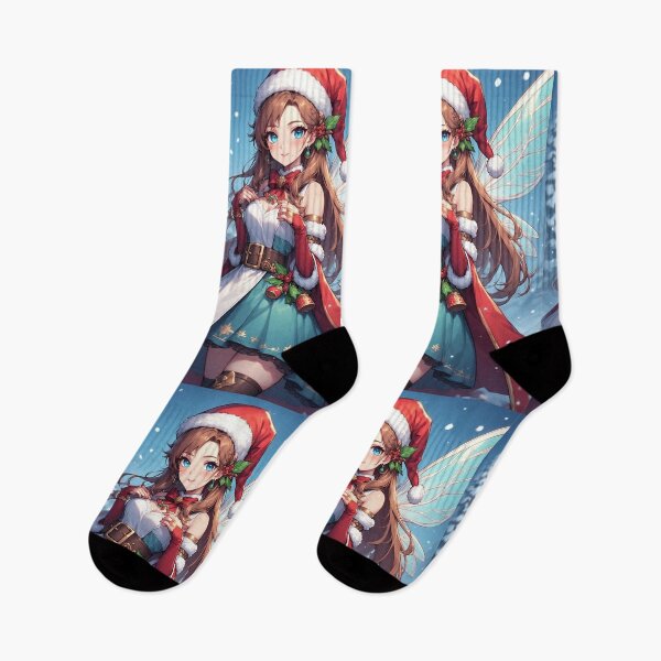 Item preview, Christmas anime fairy in a frozen forest designed and sold by ArtsJulian.