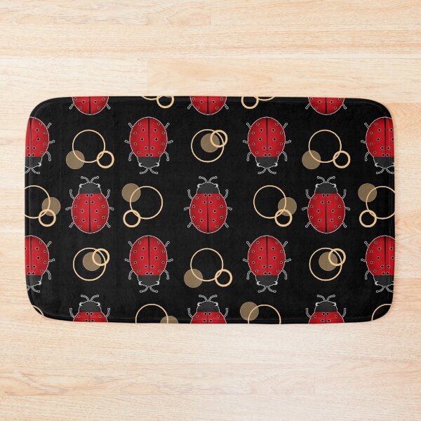 Item preview, Ladybugs Ladybug beetles red black children's pattern designed and sold by fuzzyfox.
