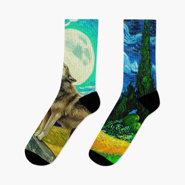 Item preview, Howling Night: A Vibrant Ode in Artistic Mode (Version no Text) designed and sold by ByMoss.