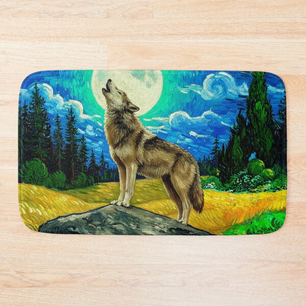 Item preview, Howling Night: A Vibrant Ode in Artistic Mode (Version no Text) designed and sold by ByMoss.
