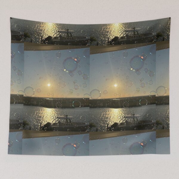 Item preview, Dreamy Sunset Bubbles designed and sold by Jondibar12.