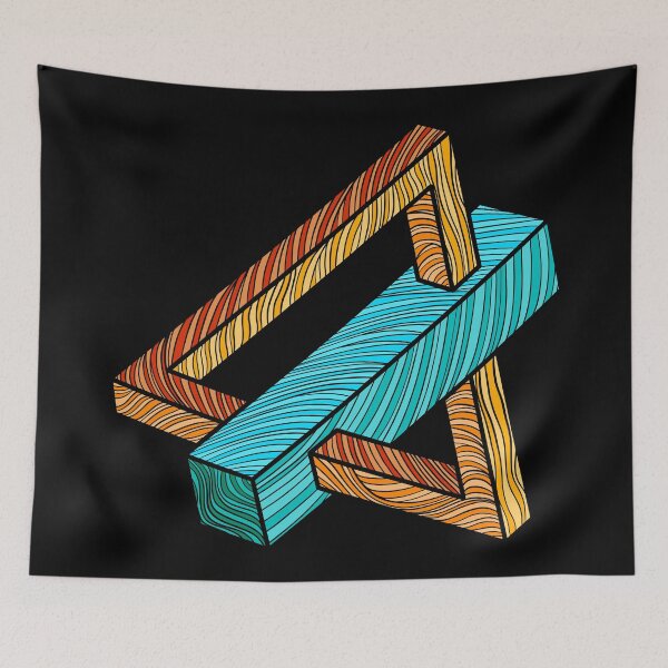Item preview, Impossible penrose triangle optical illusion  designed and sold by DaveDanchuk.