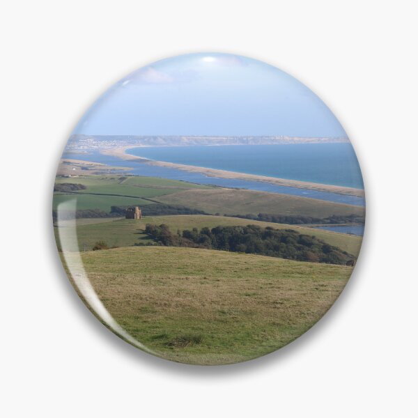 Item preview, A Hazy Summer Day Overlooking Chesil Beach designed and sold by Michaela Perryman.