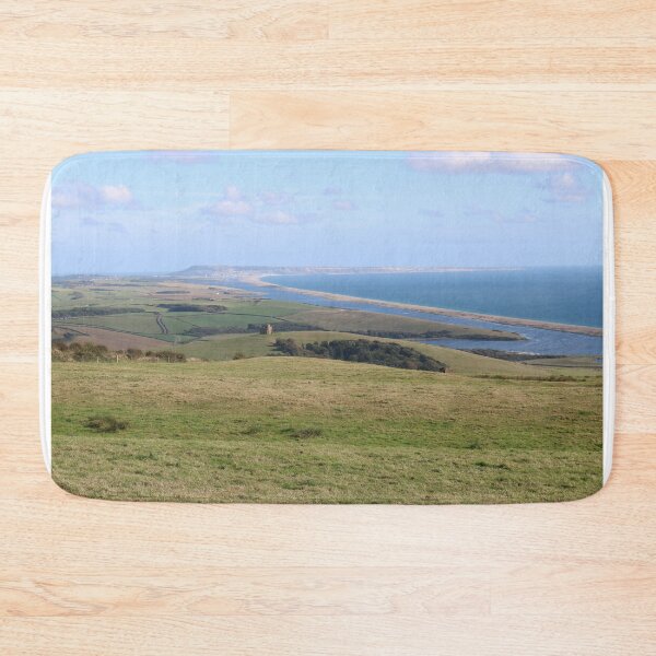 Item preview, A Hazy Summer Day Overlooking Chesil Beach designed and sold by Michaela Perryman.