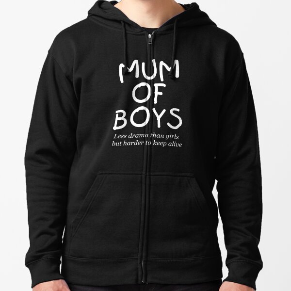 mum of boys hoodie