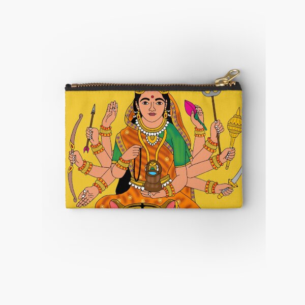 Item preview, Goddess Kushmanda – Radiant Hindu Devi of Light and Energy Artwork designed and sold by Harshit_Digital_Arts.