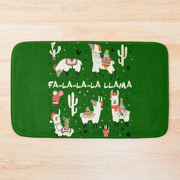 Item preview, Fa La La La Llama – Funny and cute Christmas Llama Holiday Mexican Xmas Design designed and sold by messy-nessie.