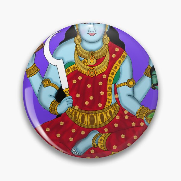 Item preview, Goddess Bhimadevi – Powerful Hindu Devi of Strength and Protection Art designed and sold by Harshit_Digital_Arts.