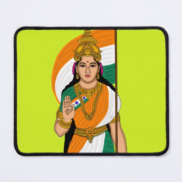 Item preview, Goddess Bharatmata – Divine Mother India Artwork of Pride and Power designed and sold by Harshit_Digital_Arts.