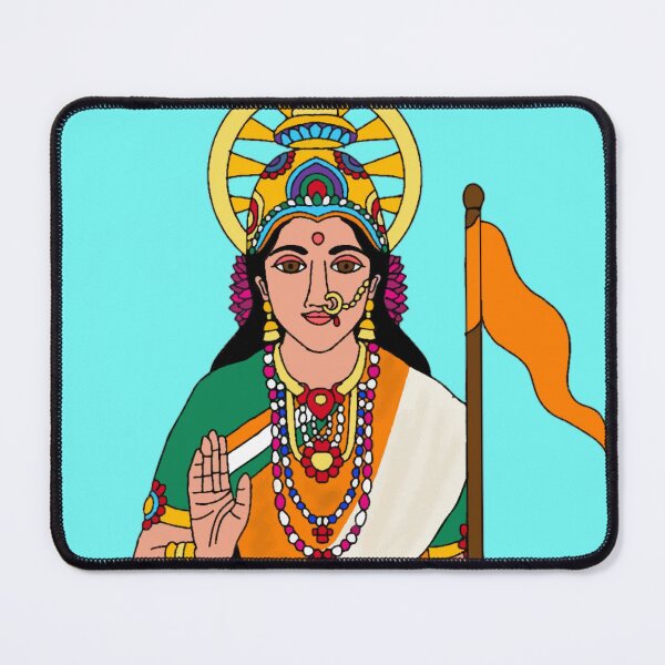 Item preview, Goddess Bharatmata – Divine Mother India Artwork of Pride and Power designed and sold by Harshit_Digital_Arts.