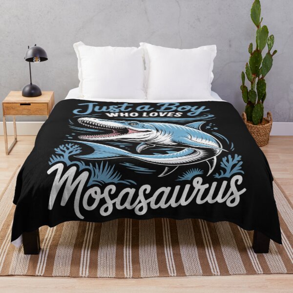 Item preview, Just a Boy Who Loves Mosasaurus Dinosaur T-Shirt | Cute Marine Reptile Gift for Dino Lovers designed and sold by Clairenity Studio.