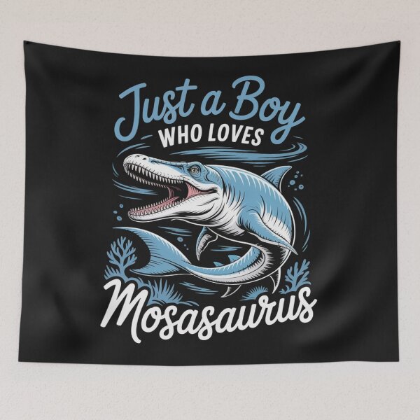 Item preview,  Just a Boy Who Loves Mosasaurus Dinosaur T-Shirt | Cute Marine Reptile Gift for Dino Lovers  designed and sold by Clairenity Studio.