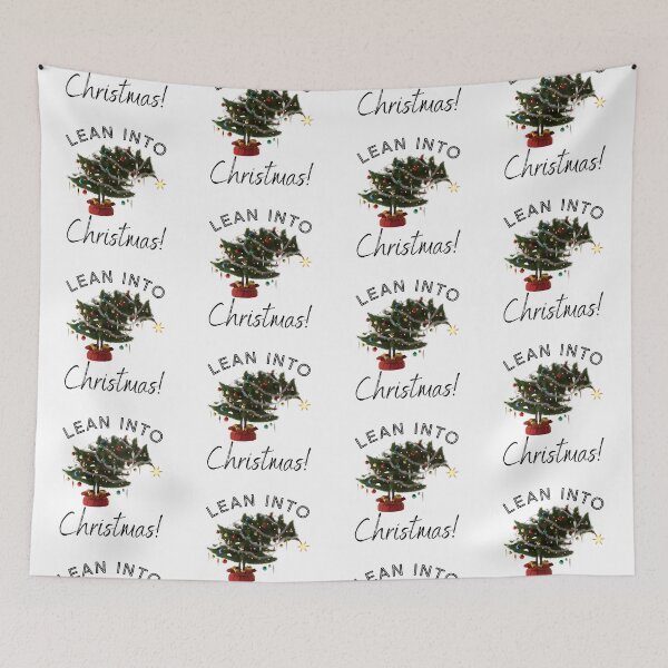 Item preview, Lean Into Christmas - Funny Leaning Christmas Tree Holiday Design designed and sold by HumTumMe.