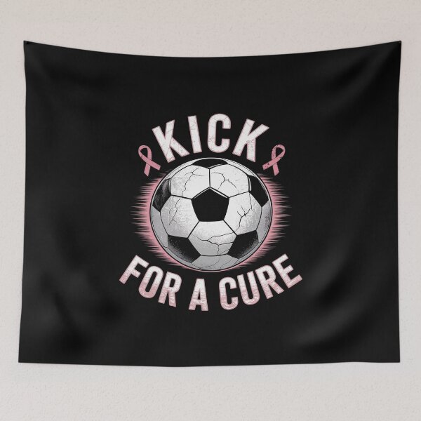 Item preview, Kick For a Cure Pink Ribbon Breast Cancer Awareness Soccer  designed and sold by MathisBellanger.