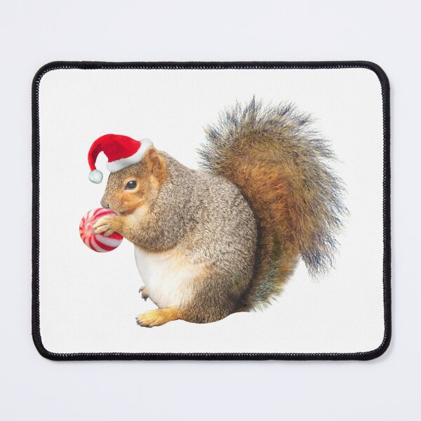 Item preview, Santa Squirrel with Peppermint Candy designed and sold by catsclips.