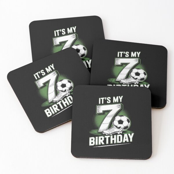 Artikelvorschau, 7-jähriger Junge feiert seinen 7. Geburtstag mit einem Fußball entworfen und verkauft von MicanCuteStore.