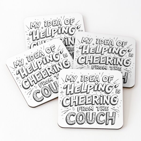 Item preview, My Idea Of Helping Is Cheering From The Couch designed and sold by SholoStudio.