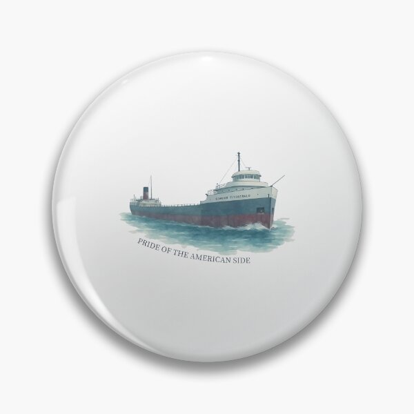Item preview, Edmund Fitzgerald Never Forget Nov 10th 1975 Great Lakes Ship Pride Of The American Side designed and sold by jimfarrepo.