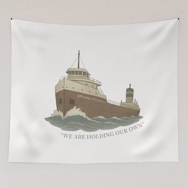 Item preview, Edmund Fitzgerald Never Forget Nov 10th 1975 We Are Holding Our Own  designed and sold by jimfarrepo.