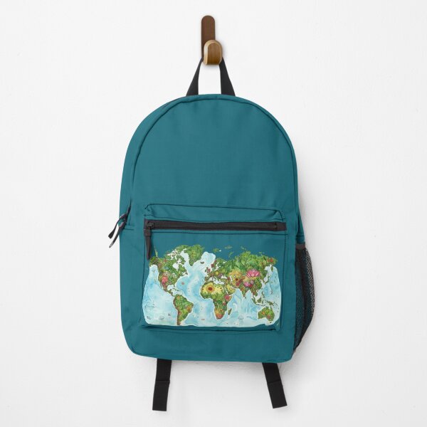 Item preview, Floral World Map Watercolor Illustration designed and sold by GenzShoppingHub.