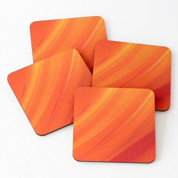 Item preview, Molten Orange Glass Flow Texture designed and sold by SurfaceCraft Studio.