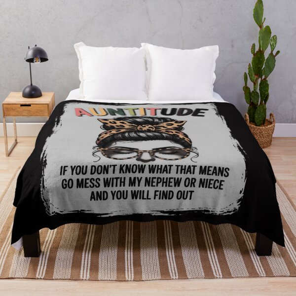 Item preview, Leopard Text Cool Auntie  Aunt   for Women Dont mess with My Nephew or Niece designed and sold by CareTopping.