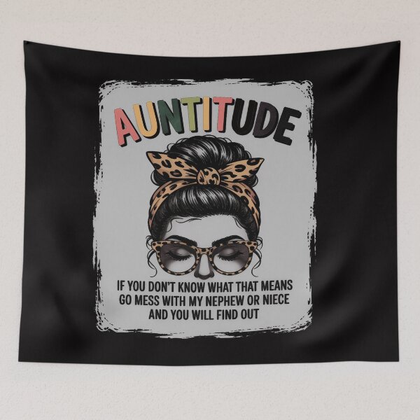 Item preview, Leopard Text Cool Auntie  Aunt   for Women Dont mess with My Nephew or Niece designed and sold by CareTopping.