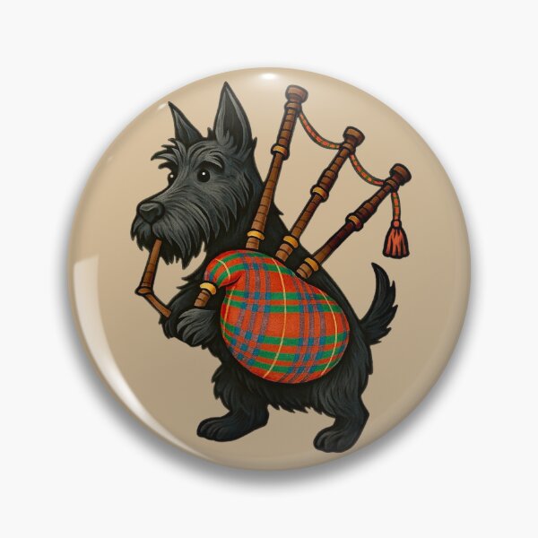 Item preview, Scottish Terrier Playing Bagpipes designed and sold by Myra365Art.