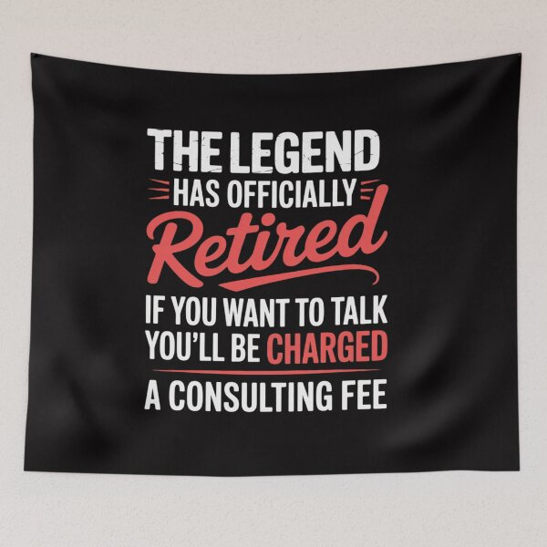 Item preview, Legend Has Retired Men's Party designed and sold by CareTopping.