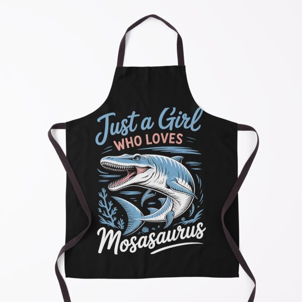 Item preview, Just a Girl Who Loves Mosasaurus Dinosaur T-Shirt | Cute Marine Reptile Gift for Dino Lovers designed and sold by Clairenity Studio.