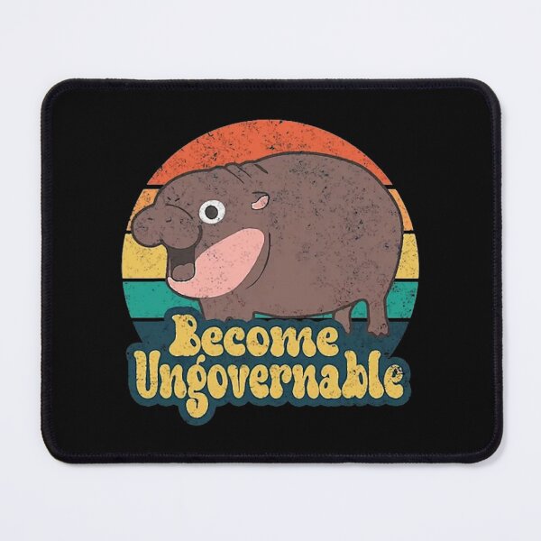 Item preview, Become Ungovernable Moo Deng Humor Cute Baby Hippo T-Shirt designed and sold by RavenPurdy.