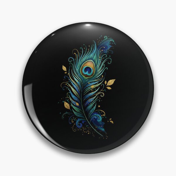 Item preview, Golden Elegance: Luxurious Peacock Feather Art by ZEORRN | Black & Gold Luxury Aesthetic designed and sold by ZEORRNHouse.