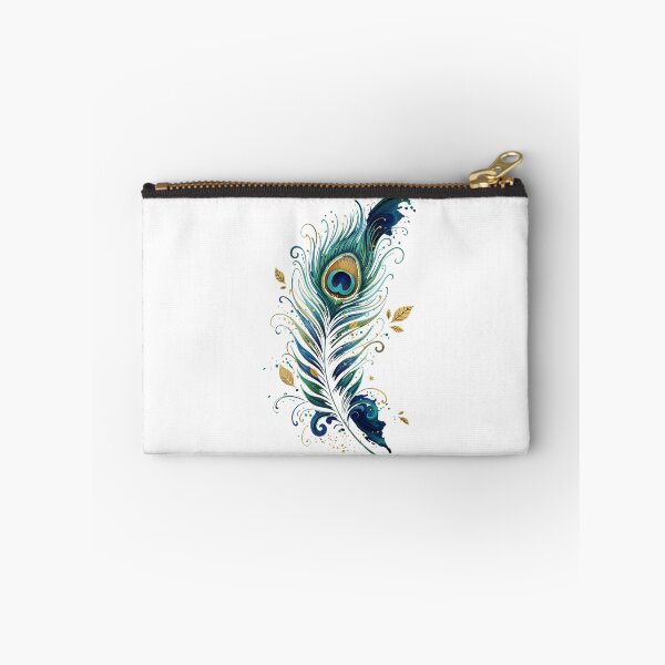 Item preview, Golden Elegance: Luxurious Peacock Feather Art by ZEORRN | Black & Gold Luxury Aesthetic designed and sold by ZEORRNHouse.