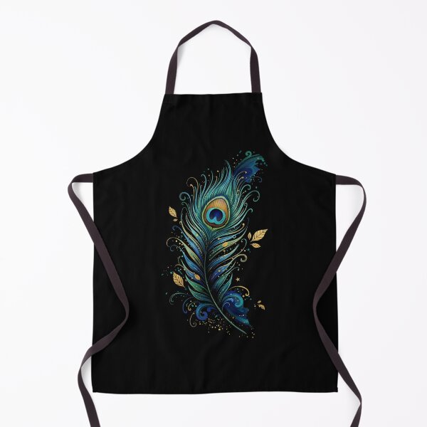 Item preview, Golden Elegance: Luxurious Peacock Feather Art by ZEORRN | Black & Gold Luxury Aesthetic designed and sold by ZEORRNHouse.