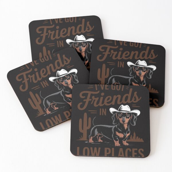 Item preview, I've Got Friends In Low Places Dachshund Wiener Dog Men Women designed and sold by CareTopping.