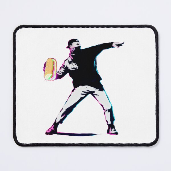 Item preview, Sandwich Guy Cyberpunk Street Art designed and sold by TheCalmEdit.