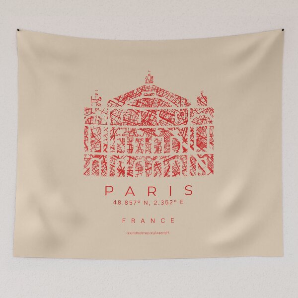 Item preview, Paris Opera France Capital Minimalist City Map designed and sold by NosandEdgy.