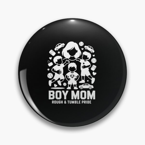 Item preview, Rough & Tumble Boy Mom Pride Tees - Blue Designs designed and sold by Reichcorp.