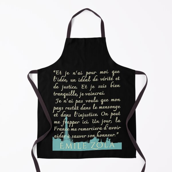 Item preview, Émile Zola quote: Et je n’ai pour moi que l’idée, un idéal de vérité et de justice. Et je suis bien tranquille, je vaincrai. designed and sold by artbleed.