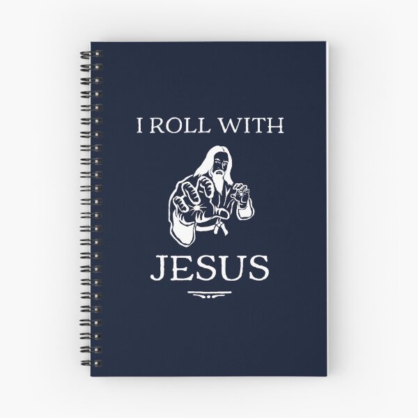 Item preview, Brazilian Jiu Jitsu (BJJ) I Roll with Jesus, Funny Design designed and sold by FallonPhoenix.
