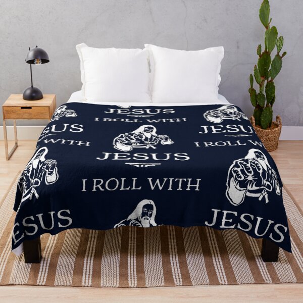 Item preview, Brazilian Jiu Jitsu (BJJ) I Roll with Jesus, Funny Design designed and sold by FallonPhoenix.