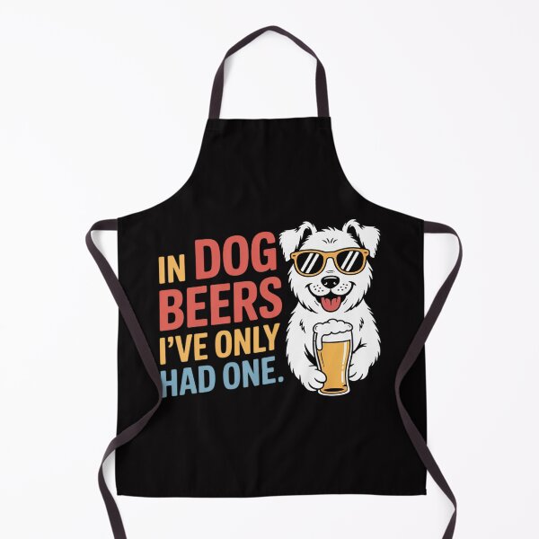 Item preview, In Dog Beers I've Only Had One Beer Pun Bar Pub Men Women designed and sold by ConceptThena.