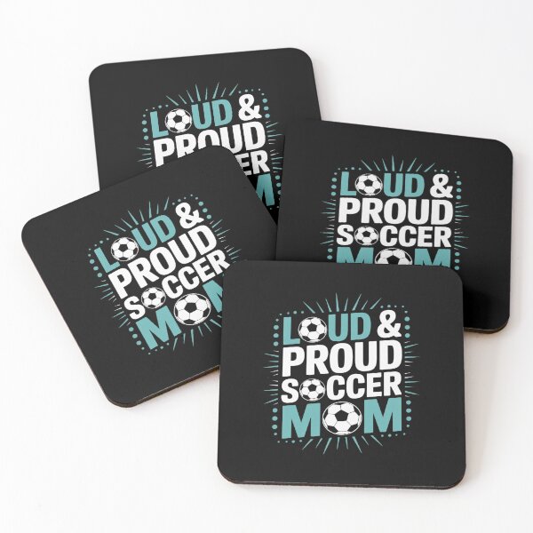 Item preview, Loud and Proud Soccer Mom Teal and White designed and sold by MicanCuteStore.