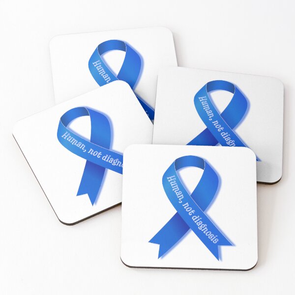 Item preview, Human, Not Diagnosis – Blue Ribbon for Dignity and Awareness designed and sold by Ivy-Triggs.