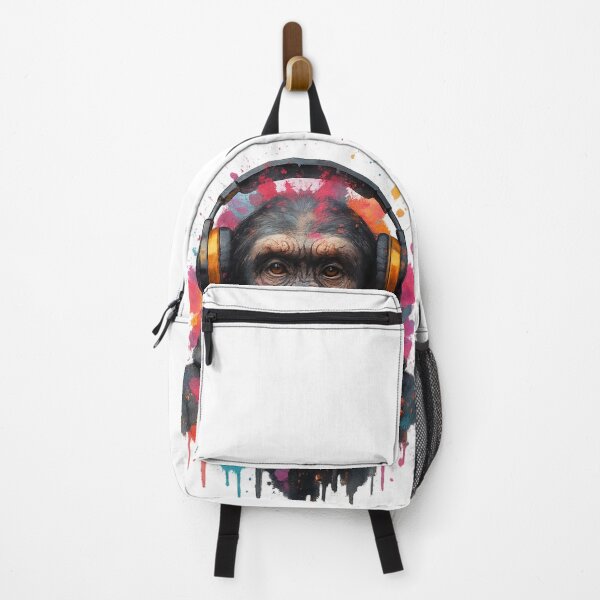 Item preview, Urban Chimp Beats – Chimpanzee with Headphones & Hoodie (Graffiti Splash Art) designed and sold by thtCMRAguy.