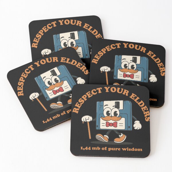 Item preview, "Respect Your Elders" Funny Floppy Disk Retro Tech Humor IT designed and sold by haitrieuic96.