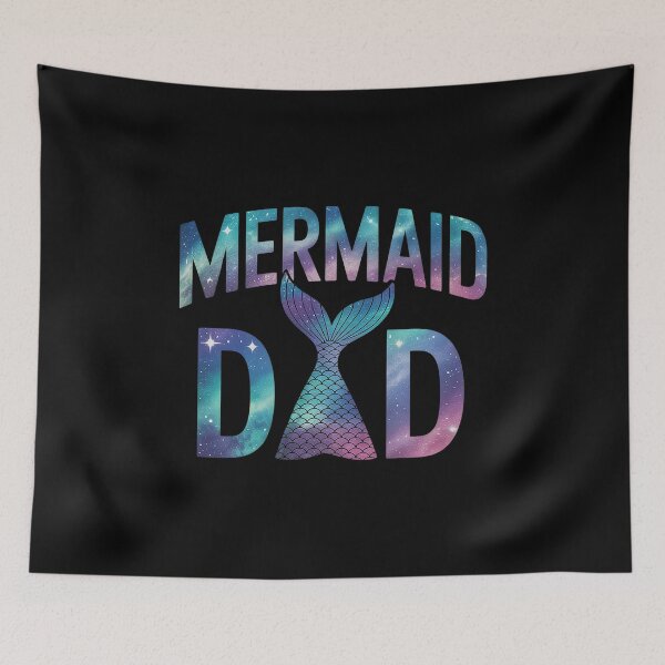 Item preview, Mermaid Dad Tail Matching Mermaid Squad Birthday Party designed and sold by AvagondaMind.
